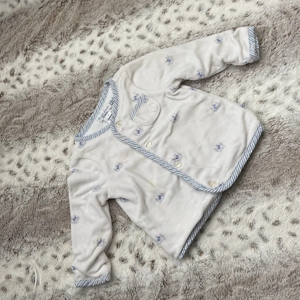 Ralph Lauren matching set baby girls 9 months preppy stripes floral coastal